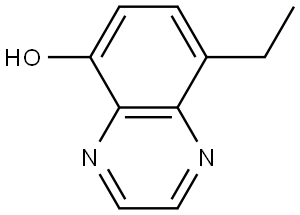 8-ethylquinoxalin-5-ol Structure