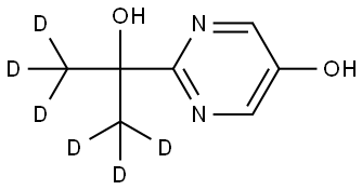2-(2-hydroxypropan-2-yl-1,1,1,3,3,3-d6)pyrimidin-5-ol Structure