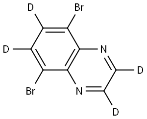 5,8-dibromoquinoxaline-2,3,6,7-d4 Structure