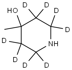 4-methylpiperidin-2,2,3,3,5,5,6,6-d8-4-ol Structure