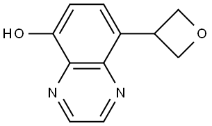 8-(oxetan-3-yl)quinoxalin-5-ol Structure