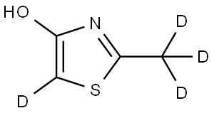 2-(methyl-d3)thiazol-5-d-4-ol Structure