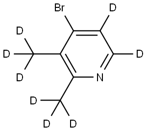 4-bromo-2,3-bis(methyl-d3)pyridine-5,6-d2 Structure
