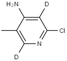 2-chloro-5-methylpyridin-3,6-d2-4-amine Structure