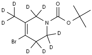 tert-butyl 4-bromo-5-(methyl-d3)-3,6-dihydropyridine-1(2H)-carboxylate-2,2,3,3,6,6-d6 Structure