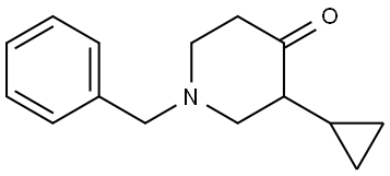 1-benzyl-3-cyclopropylpiperidin-4-one Structure