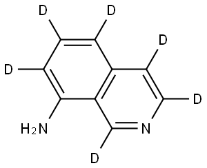 isoquinolin-d6-8-amine Structure