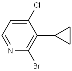 2-bromo-4-chloro-3-cyclopropylpyridine 구조식 이미지
