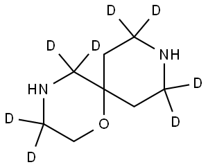 1-oxa-4,9-diazaspiro[5.5]undecane-3,3,5,5,8,8,10,10-d8 구조식 이미지