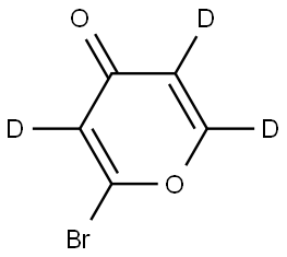 2-bromo-4H-pyran-4-one-3,5,6-d3 Structure