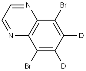5,8-dibromoquinoxaline-6,7-d2 Structure