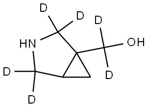 (3-azabicyclo[3.1.0]hexan-1-yl-2,2,4,4-d4)methan-d2-ol Structure