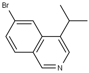 6-bromo-4-isopropylisoquinoline 구조식 이미지