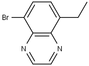 5-bromo-8-ethylquinoxaline Structure