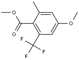 Methyl 4-methoxy-2-methyl-6-(trifluoromethyl)benzoate 구조식 이미지