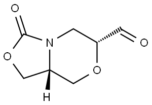 (6R,8aR)-3-Oxohexahydrooxazolo[4,3-c][1,4]oxazine-6-carbaldehyde Structure