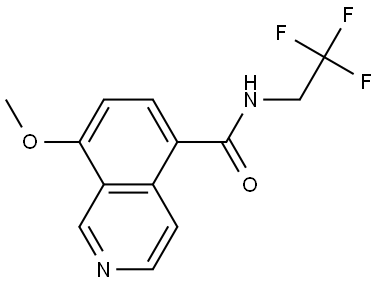 8-Methoxy-N-(2,2,2-trifluoroethyl)-5-isoquinolinecarboxamide Structure