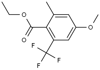 Ethyl 4-methoxy-2-methyl-6-(trifluoromethyl)benzoate Structure