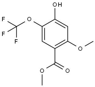 methyl 4-hydroxy-2-methoxy-5-(trifluoromethoxy)benzoate Structure