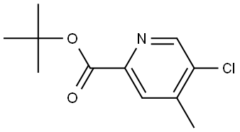 tert-butyl 5-chloro-4-methylpicolinate Structure