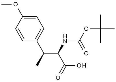 D-Tyrosine, N-[(1,1-dimethylethoxy)carbonyl]-O,β-dimethyl-, (βS)-rel- Structure