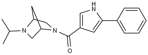 (5-isopropyl-2,5-diazabicyclo[2.2.1]heptan-2-yl)(5-phenyl-1H-pyrrol-3-yl)methanone Structure