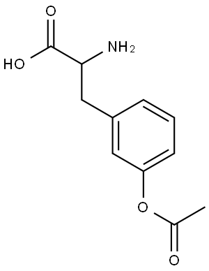 3-[3-(acetyloxy)phenyl]-2-aminopropanoic acid Structure