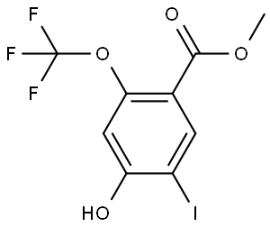 Methyl 4-hydroxy-5-iodo-2-(trifluoromethoxy)benzoate 구조식 이미지