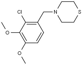 4-[(2-Chloro-3,4-dimethoxyphenyl)methyl]thiomorpholine Structure