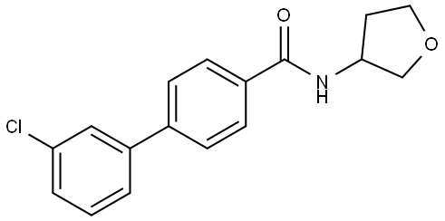 3'-Chloro-N-(tetrahydro-3-furanyl)[1,1'-biphenyl]-4-carboxamide Structure