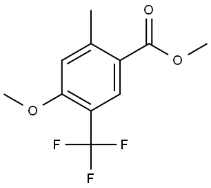 methyl 4-methoxy-2-methyl-5-(trifluoromethyl)benzoate Structure