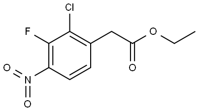 ethyl 2-chloro-3-fluoro-4-nitrophenylacetate 구조식 이미지