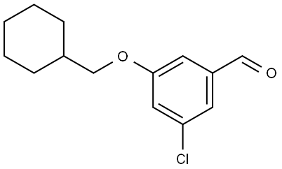 3-Chloro-5-(cyclohexylmethoxy)benzaldehyde Structure