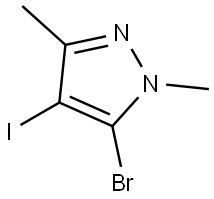 5-bromo-4-iodo-1,3-dimethyl-1H-pyrazole Structure