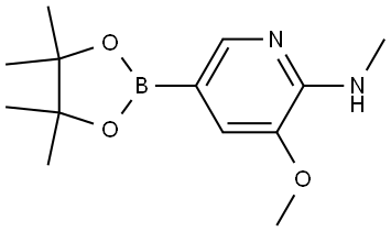 3-Methoxy-N-methyl-5-(4,4,5,5-tetramethyl-1,3,2-dioxaborolan-2-yl)-2-pyridina... Structure