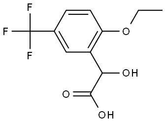 2-Ethoxy-α-hydroxy-5-(trifluoromethyl)benzeneacetic acid Structure