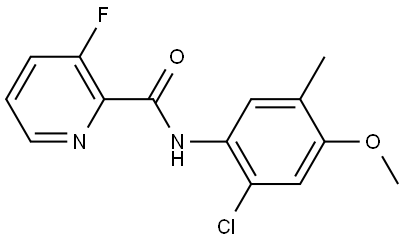 N-(2-Chloro-4-methoxy-5-methylphenyl)-3-fluoro-2-pyridinecarboxamide Structure