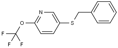 5-benzylsulfanyl-2-(trifluoromethoxy)pyridine Structure