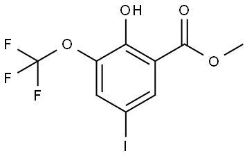 Methyl 2-hydroxy-5-iodo-3-(trifluoromethoxy)benzoate Structure