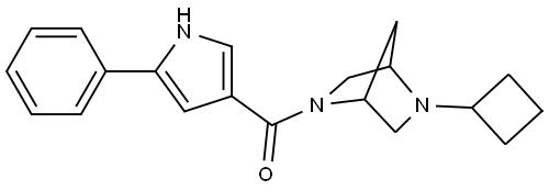 (5-cyclobutyl-2,5-diazabicyclo[2.2.1]heptan-2-yl)(5-phenyl-1H-pyrrol-3-yl)methanone Structure