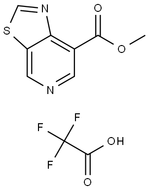 methyl thiazolo[5,4-c]pyridine-7-carboxylate trifluoroacetic acid Structure