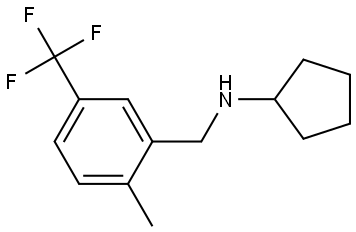 N-Cyclopentyl-2-methyl-5-(trifluoromethyl)benzenemethanamine Structure