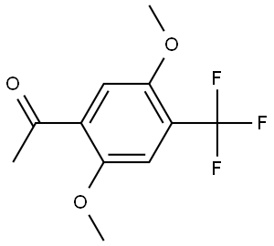 1-(2,5-dimethoxy-4-(trifluoromethyl)phenyl)ethanone Structure