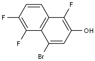 4-Bromo-1,5,6-trifluoronaphthalen-2-ol Structure