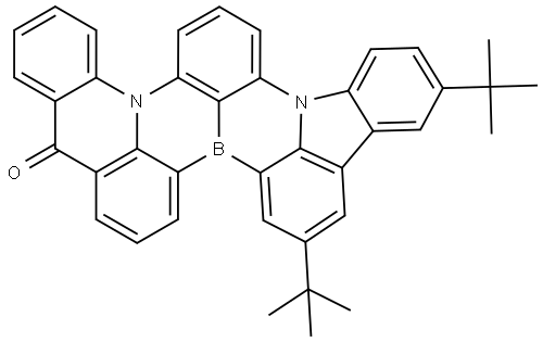 10,13-di-tert-butyl-5H-15b,18b-diaza-8b-borabenzo[j]fluoreno[1,9-ab]perylen-5-one Structure