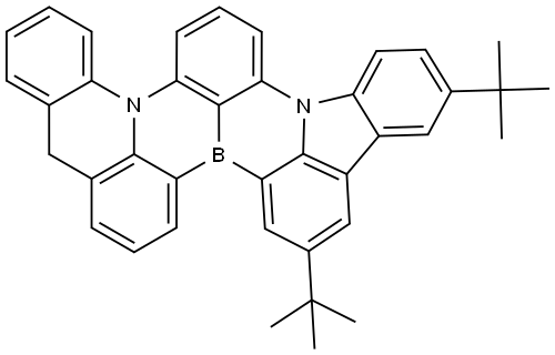 10,13-di-tert-butyl-5H-15b,18b-diaza-8b-borabenzo[j]fluoreno[1,9-ab]perylene Structure