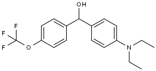 (4-(diethylamino)phenyl)(4-(trifluoromethoxy)phenyl)methanol Structure