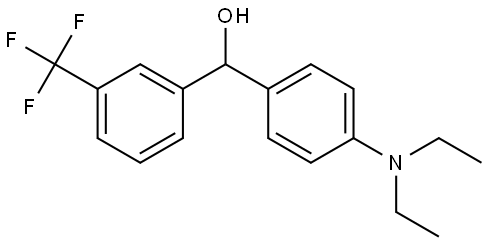 α-[4-(Diethylamino)phenyl]-3-(trifluoromethyl)benzenemethanol Structure