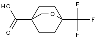 1-(trifluoromethyl)-2-oxabicyclo[2.2.2]octane-4-carboxylic acid Structure