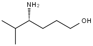 (R)-4-amino-5-methylhexan-1-ol 구조식 이미지